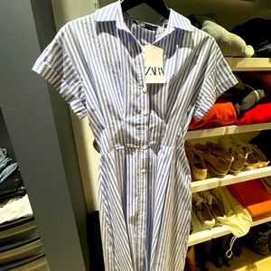 Zara Gingham Dress XS - New w Tags!